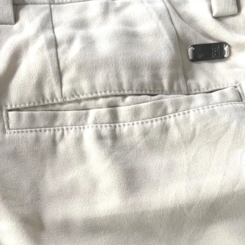Nike Tiger Woods Collection Golf Pants Mens 34x32 Beige Dri-FIT Stretch Trousers
